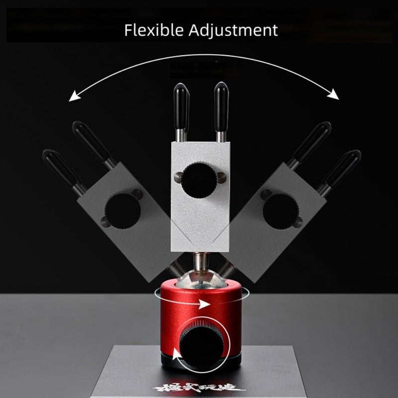 ANSAI Tabletop Vise Mini Vice Spherical Rotating Metal Base for Hobbies - Image 2